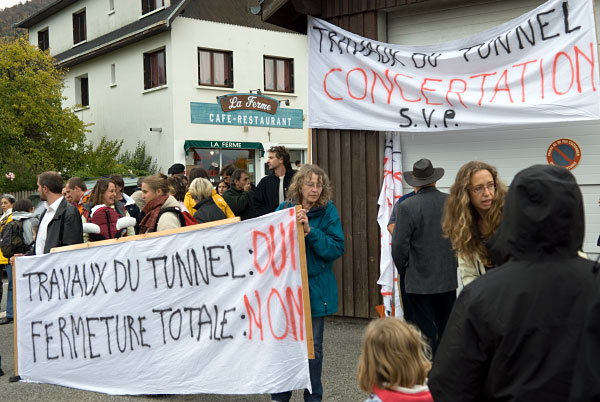 manif anti fermeture tunnel, 6/16